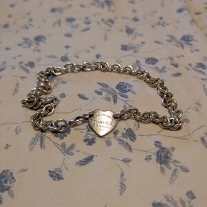 Tiffany & Co. Silver Heart Tag Bracelet